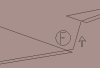 Gravity arrow, level editor view